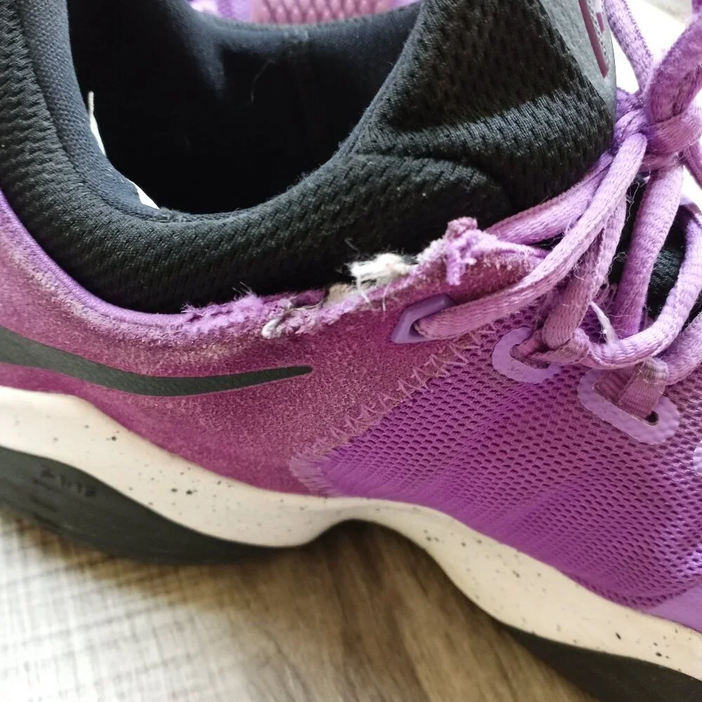 Nike PG 1 Bright Violet 2017 Purple Black White Suede Size 13 Paul George